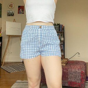 Gingham Mini Shorts